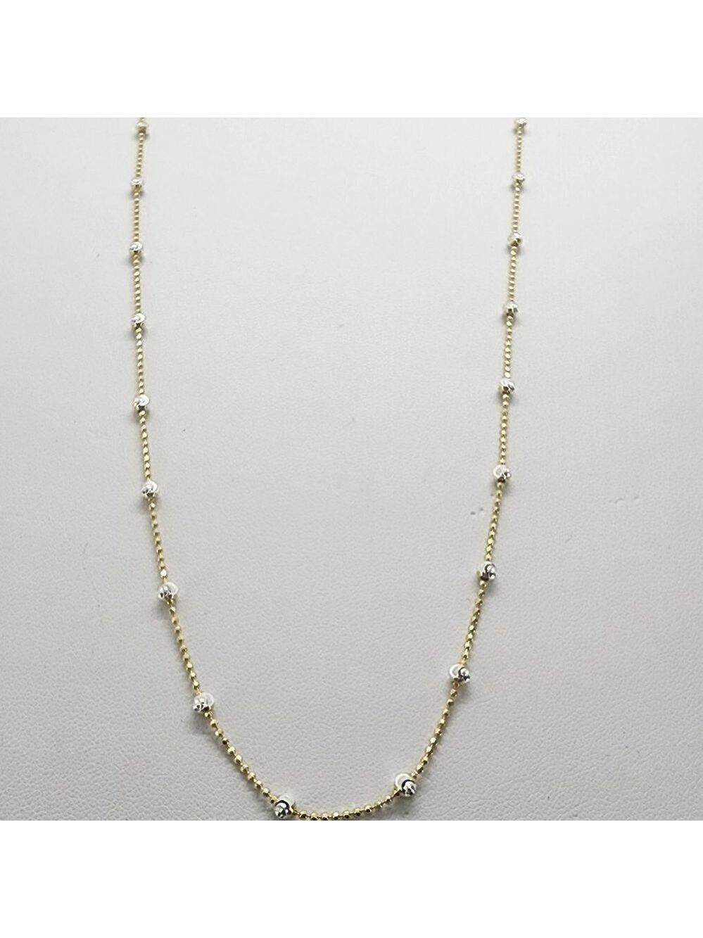 Brand New Sterling Silver 925 Beaded Style Necklace